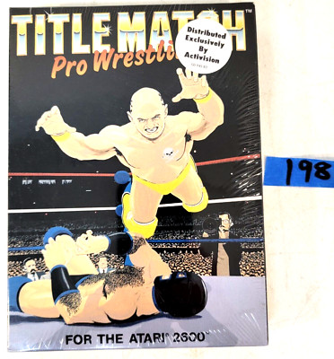Title Match Pro Wrestling (Atari 2600, 1987) Video Game Factory Sealed Sealed