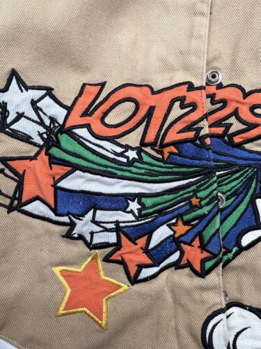 Vintage Lot 29 Looney Tunes Bomber Jacket, Cotton, Embroidered, Snap Front - Picture 7 of 13