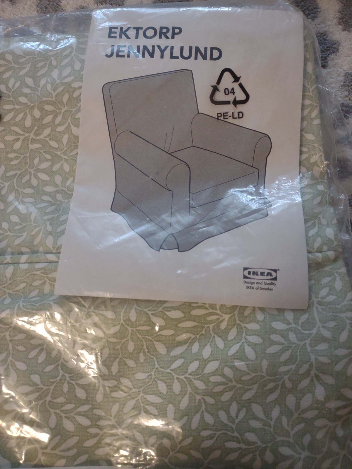 NEW IKEA Ektorp JENNYLUND Chair Cover Jennylund Slipcover Blekinge