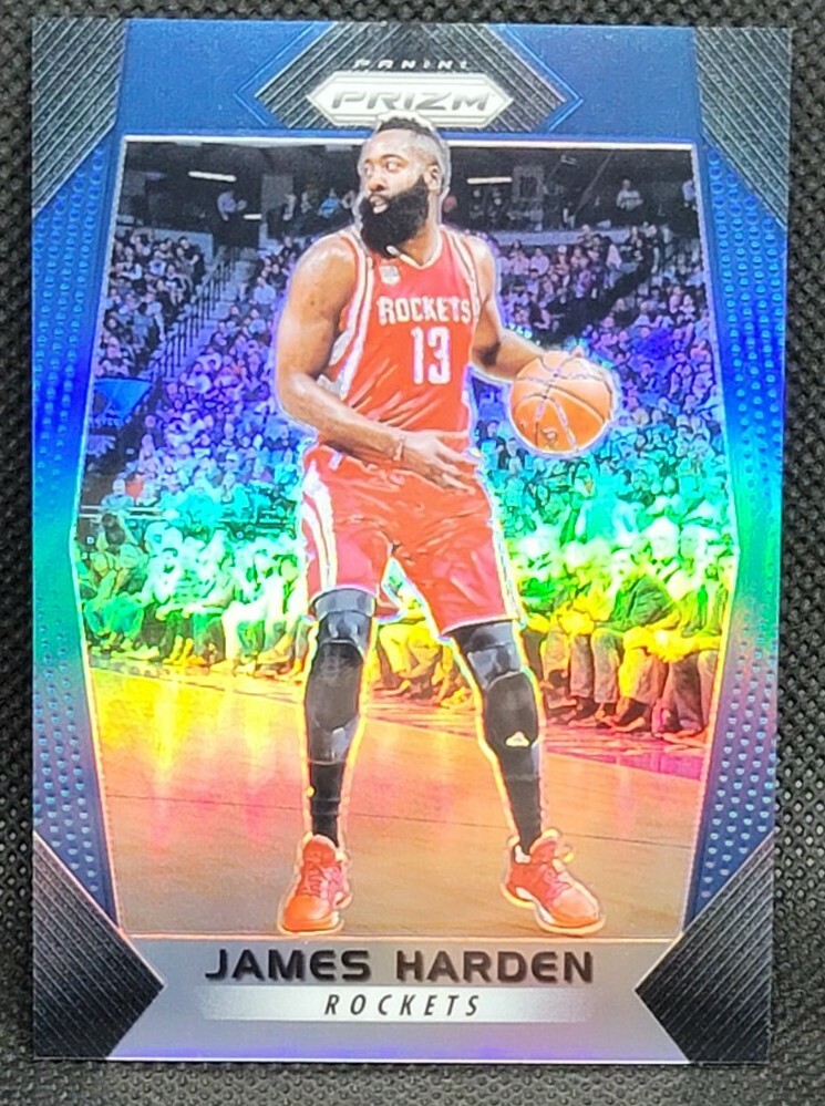 JAMES HARDEN 2017-18 Panini Prizm Prizms Blue # /199 Houston Rockets