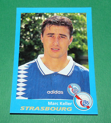 Carte Postale Keller RC Strasbourg Saison 1995-1996, Collection Football Club Français