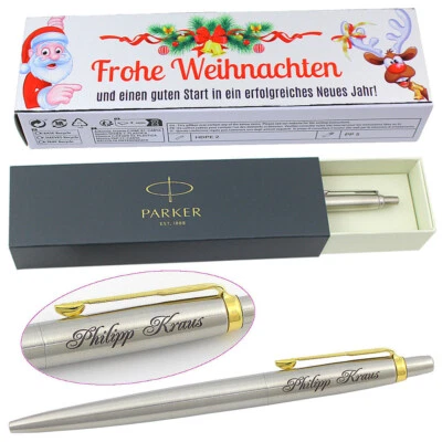 Kugelschreiber Parker Jotter GT Gravur Weihnachtswünschen Weihnachten Geschenk