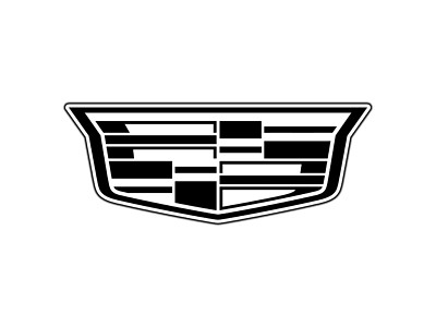 Cadillac Black And White Logo #1 Sticker Waterproof Vinyl Decal Die-Cut Laptop C