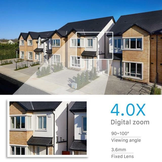 1080P Wifi IP Caméra de Surveillance Sans fil Vision Nuit Sécurité Extérieur - Photo 3/4