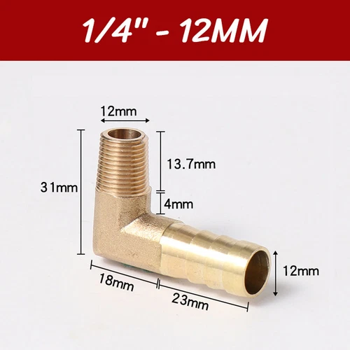 Messing Schlauchtülle mit Aussengewinde 90°Winkel Schlauchanschluß Schlauchnippe - Bild 18 von 48