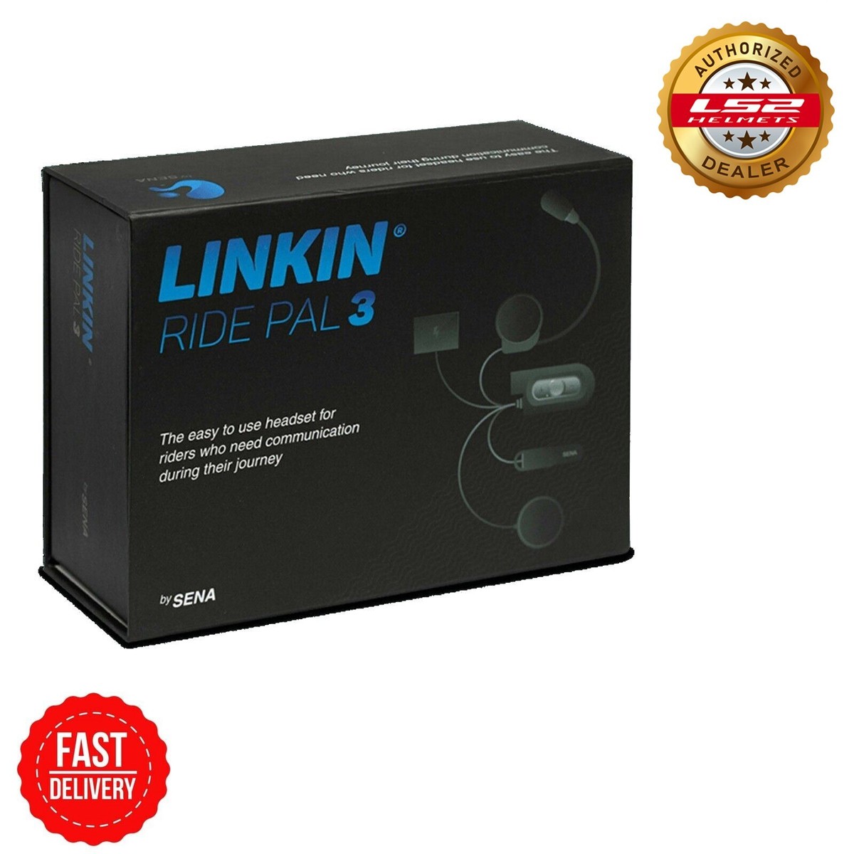 LS2 LINKIN RIDE PAL ADVANCED VALIANT FF399 90 BLUETOOTH SENA INTERCOM  SYSTEM