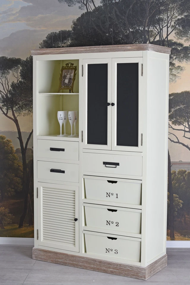 Schrank Kommode shabby chic Küchenbuffet Küchenschrank Geschirrschrank Buffet - Bild 3 von 4