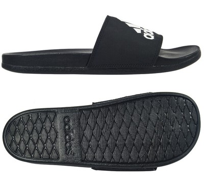 Adidas Adilatte Cf+ Logo Slide Black Slippers Unisex Casual Gym NWT CG3425  | eBay