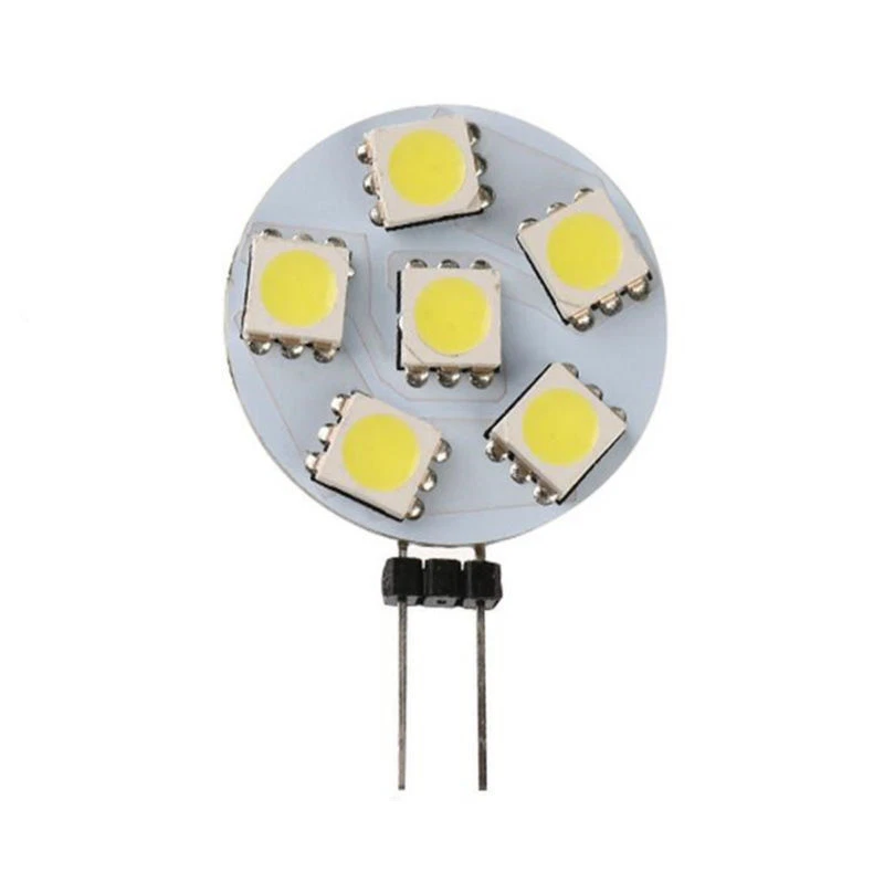 10X G4 DC 12V 5050 SMD 6/9/12 LED Car Boat Light Pure/Warm White Round Bulb Lamp - Image 3 of 4