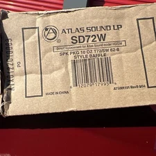 Atlas Sound LP Model SD72W 25/ 70V 8" Dual Cone Ceiling Speaker Brand New