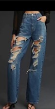 Anthropologie Pilcro The Joey High-Rise Straight Jeans Size 29 1764 RG