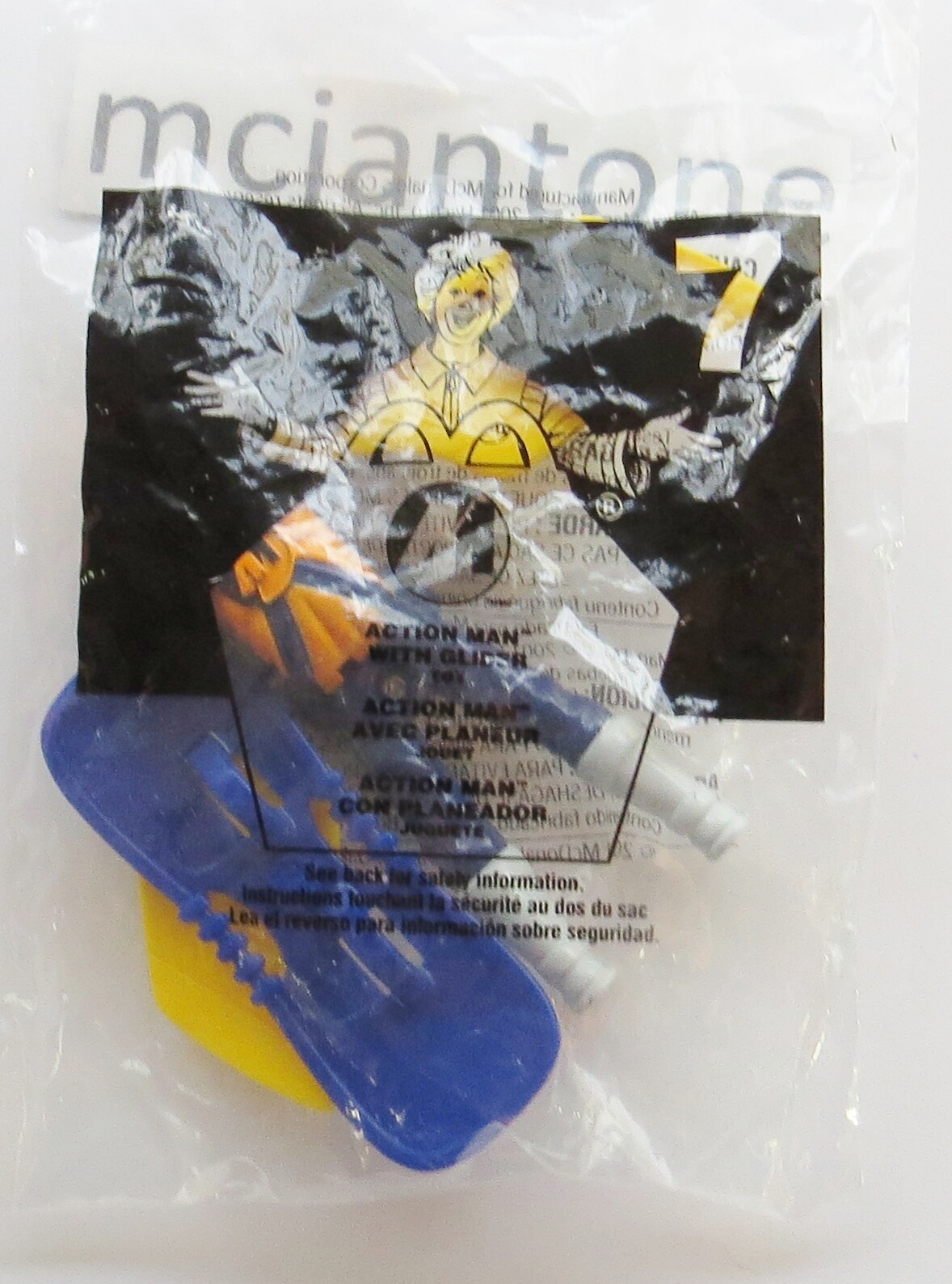 McDonald's 2001 ACTION MAN Plane DIRT BIKE Snowmobile GRAVIT