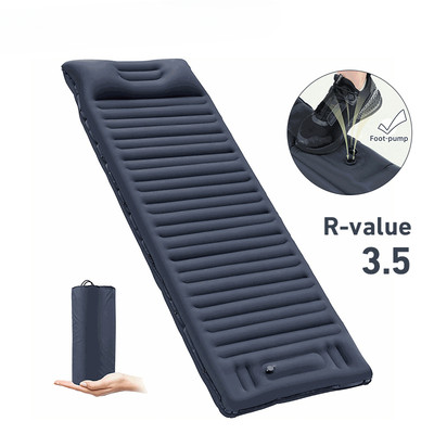 Inflatable Mattress with Pillow Ultralight Sleeping Pad Air Cushion Camping Bed