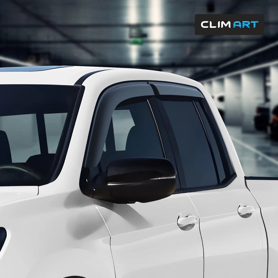 Protectores de lluvia viseras de ventilación pantalla para Honda Ridgeline 2017-2025 irrompible Foto 3 de 4