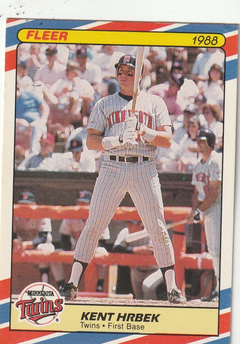 FREE SHIPPING-MINT-1988 Fleer Limited Edition Baseball Superstars Kent Hrbek #17