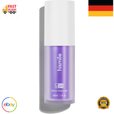 Hismile V34 Farbkorrektor, lila Zahnaufhellung, Zahnfleckenentfernung 30 ml