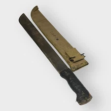 U.S. Legitimus Collins Co Machete 1945 US Military With Canvas Sheath ORIGINAL