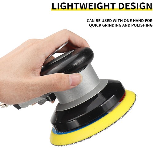 5" Air Random Orbital Palm Sander Action Auto Body Vacuum Pneumatic Grinder Tool - Picture 7 of 7