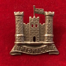 6th Inniskilling Dragoons Non-Commissioned Officer's White Metal Arm Badge