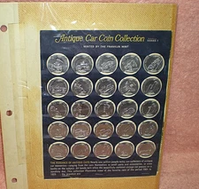 Franklin Mint Antique Car Coin Collection Series 1 & 2 Complete Set 1901 To 1925