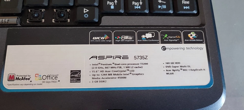 notebook acer aspire - Immagine 2 di 4