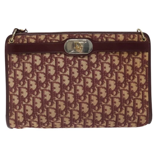 Sac bandoulière Dior Trotter toile rouge authentique
