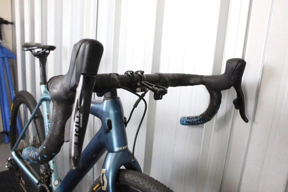 2021 Scott Addict 10 SRAM Force AXS Gravelbike blau (Größe Medium) - gebraucht - Bild 3 von 4