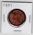 Photo of a 1851-P Large Cent from an eBay listing that sold on Jul 21, 2026