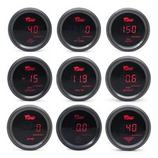 52mm Boost Gaugewater Tempoil Tempoil Pressvoltagetachometer Gauge Digital