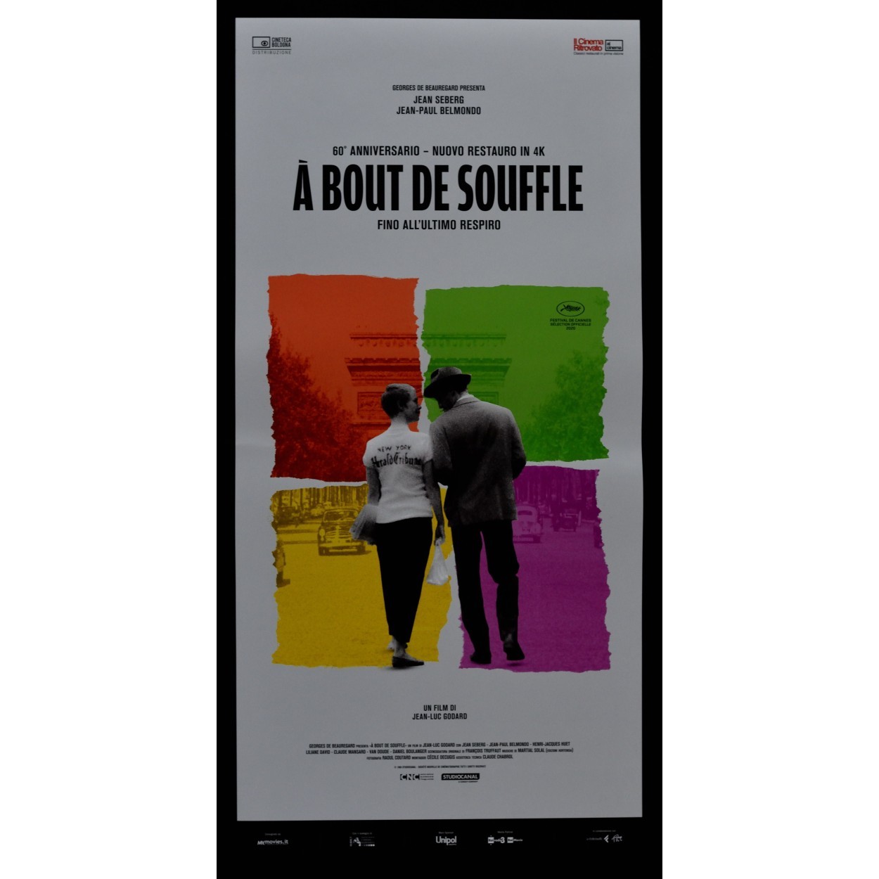 Locandina originale film Fino all'ultimo respiro (1960) - Regia di Jean-Luc Godard