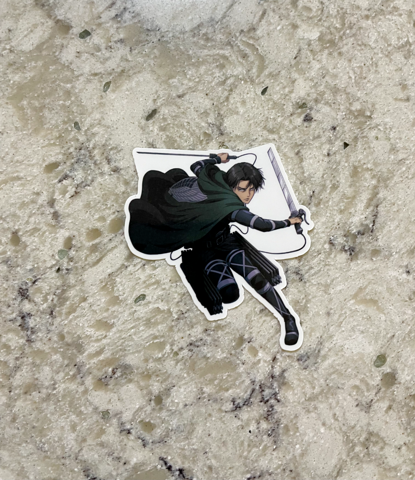 Attack on Titan Levi Sticker l Gloss or Holographic Laminate l Waterproof Decal