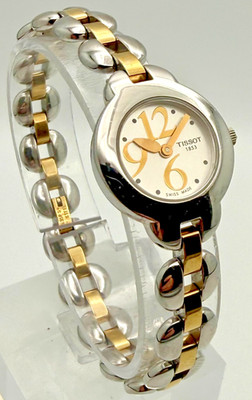 Tissot Damen Swiss Made Quarzuhr G335P 2Tone Armband Cocktail Dress Watch