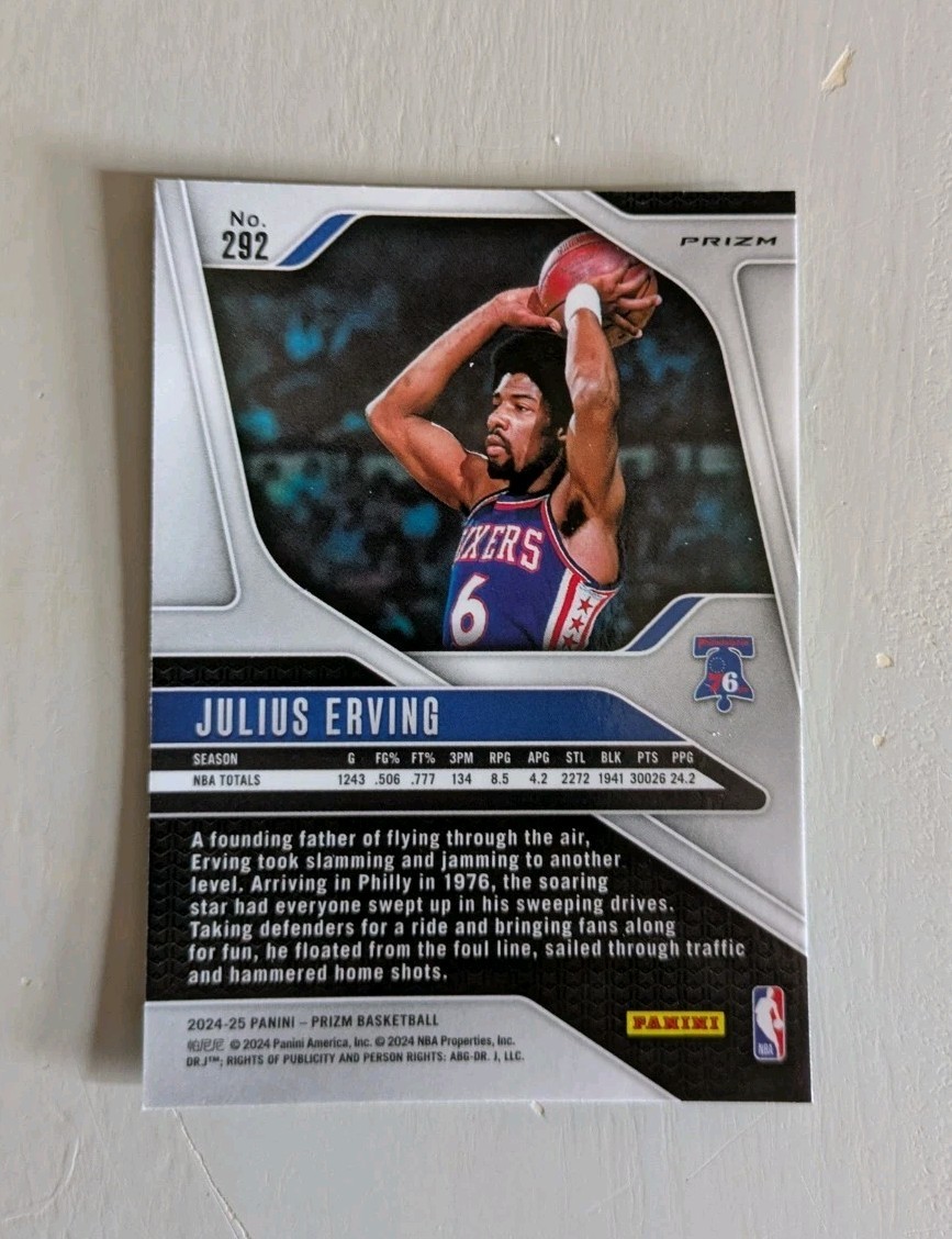 その他 Panini Prizm NBA Champions Julius Erving Buy 2024-25 Panini Prizm - Legends Julius Erving #292