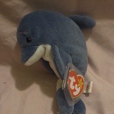 Ty Beanie Babies Echo Dolphin 1996 Plush with Tags Age 3 3-4 4-7 8-11 Years