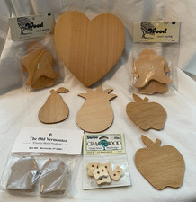 Wooden Craft Supplies Various Shapes/Sizes - Brand New  A 