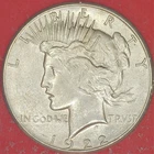 1922-S PEACE SILVER DOLLAR COIN / BEAUTIFUL COIN WITH VERY LITTLE WEAR  (036)