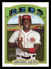 Aristides Aquino 2021 Topps Heritage #547 Cincinnati Reds *028