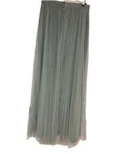 Jenny Yoo Mint Green Size 4 Waist 28.5 Tulle Maxi Skirt