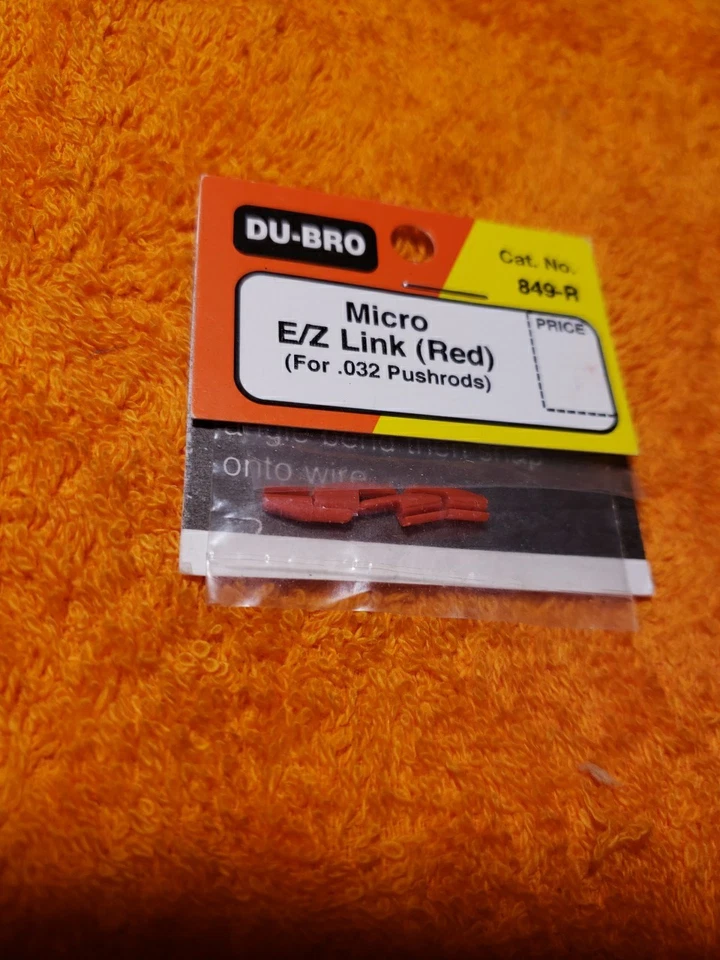 Du-Bro - Micro E/Z Link Red For .032 Pushrods - New - Part 849-R - JT25 - Image 2 of 4