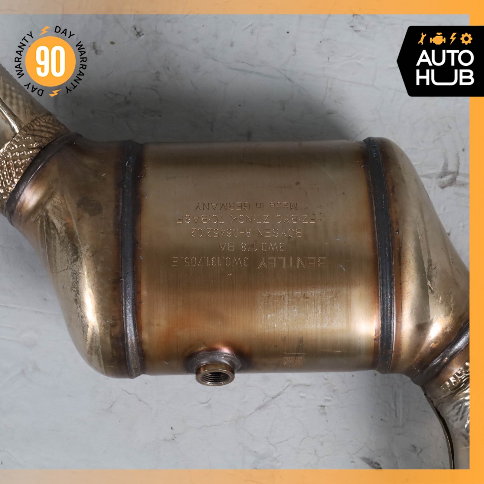 13-18 Bentley Continental GTC GT 4.0L V8 Exhaust Downpipe Set 3W0131705E OEM 11k