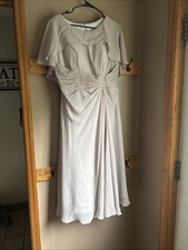 Mauve Flutter Sleeve Flowy Gown Size 12