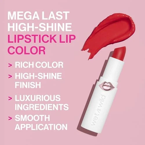 WET N WILD Mega Last High-Shine Lip Color - Peach Please - Image 2 of 4