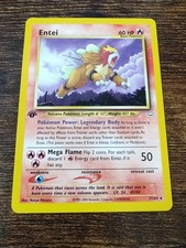 entei pokemon card 6 64 Pokemon Neo Revelation Entei Holo 1st Edition 6/64 NM GEM MT! FREE NEXT DAY  AIR main image 0