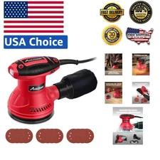 Lightweight 3.0 Amp 5 Inch Electric Sander with Dust Catcher for Cleaner Sanding