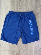 Champion Boys Blue Elastic Drawstring Athletic Shorts Size 10/12 Large NWT