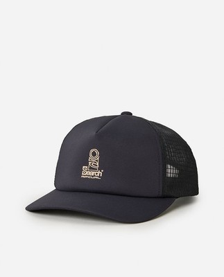 Rip Curl Vaporcool Search Trucker Curve Cap für Herren, schwarz