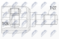 NTY Gelenksatz, Antriebswelle NPW-KA-365 FüR Hyundai KIA