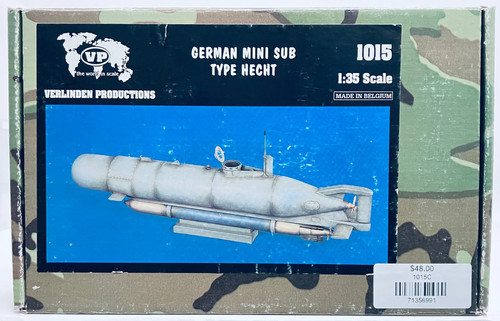 Verlinden 1/35 German WWII Hecht Type Mini Submarine RESIN 1015C SALE ...