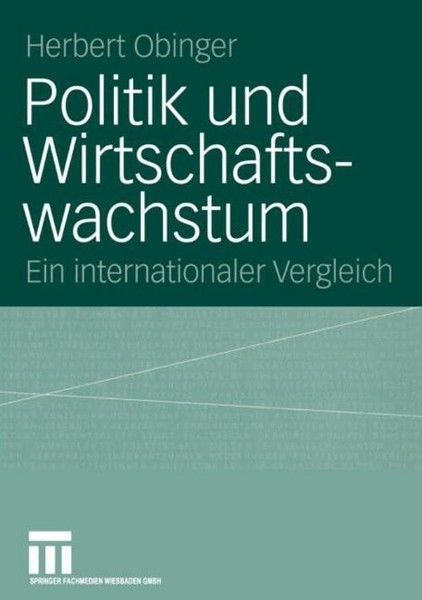 Politik Und Wirtschaftswachstum Herbert Obinger-image