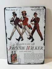 1937 JOHNNIE WALKER Scotch Whisky 1893 - 1920 Bar Decor Mancave